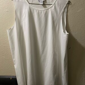Athleta White Sleeveless Tank Top Classic Style
